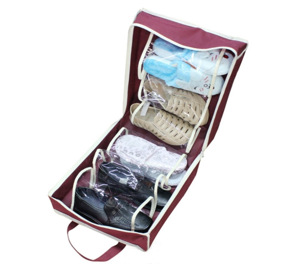 

̂ Сумка органайзер для обуви Shoe Tote M11 - 278551, Бордовый