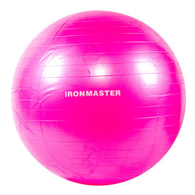 

Фитбол гладкий 65см розовый Iron Master Anti-burst SKL11-281863