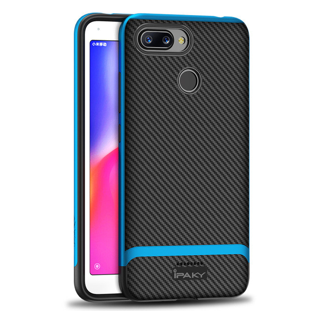 

Чехол iPaky TPU+PC для Xiaomi Redmi 6, Черный / синий