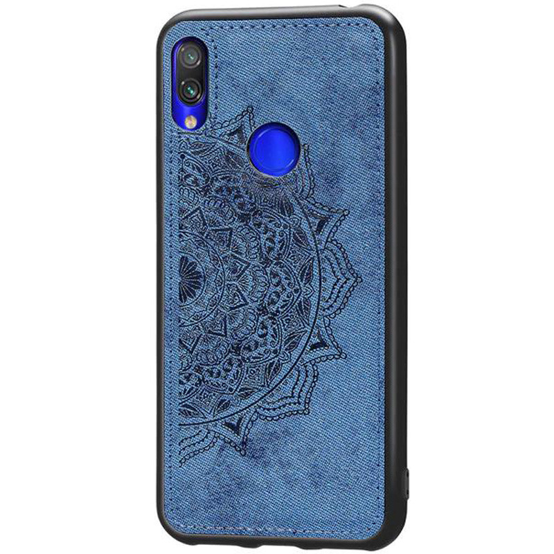 

TPU+Textile чехол Mandala с 3D тиснением для Xiaomi Redmi 7, Синий