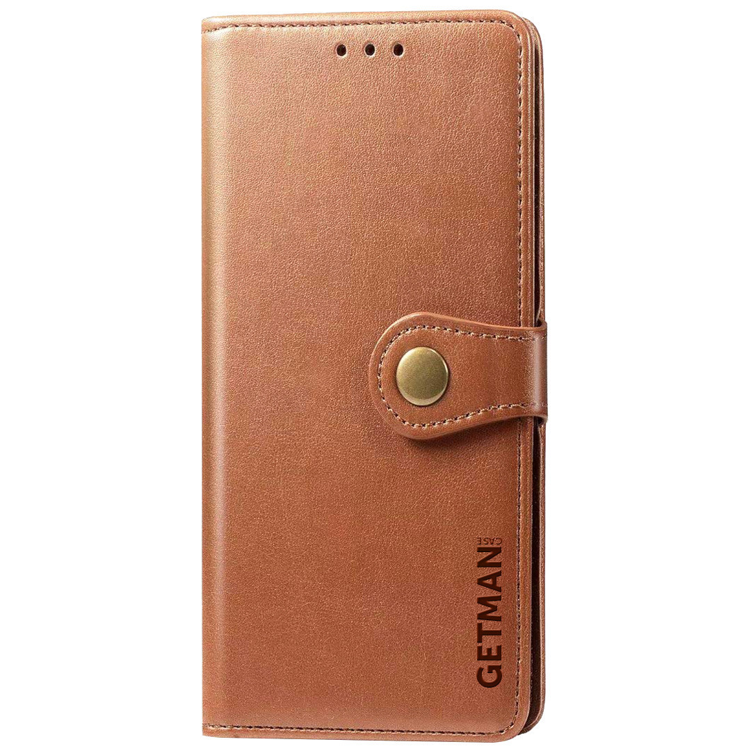 

Кожаный чехол книжка GETMAN Gallant (PU) для Samsung Galaxy M51, Коричневый