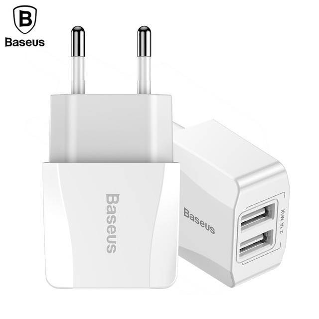 

СЗУ Baseus Mini Dual-U 2USB 2.1A, Белый