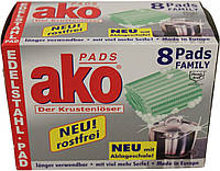 Губка (мочалка) для чистки кастрюль AKO Pads, 8 шт