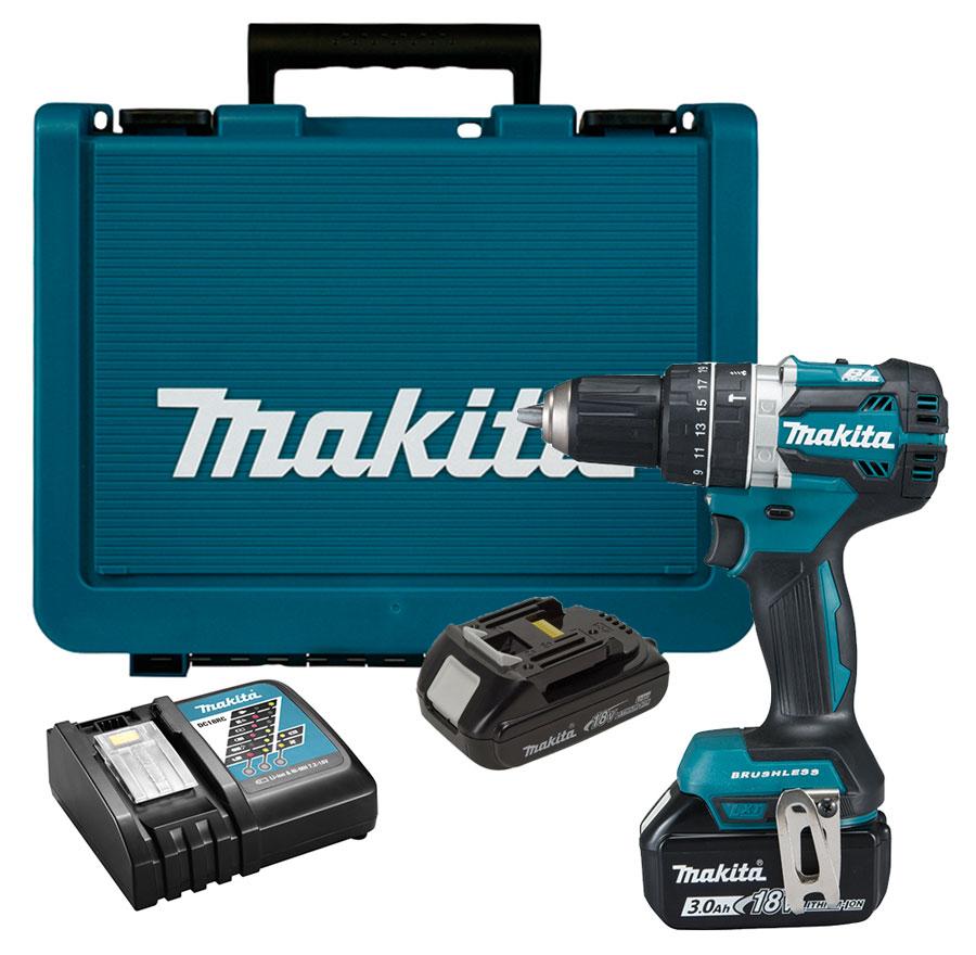 

Аккумуляторный ударный шуруповерт Makita DHP484RX4 + 2 акб + з/у + кейс