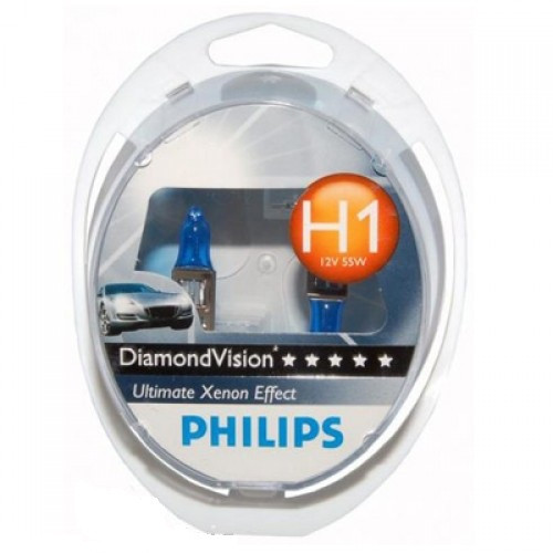 

Лампа H1 12v 55w Diamond Vision (к-кт 2шт) (пр-во PHILIPS)