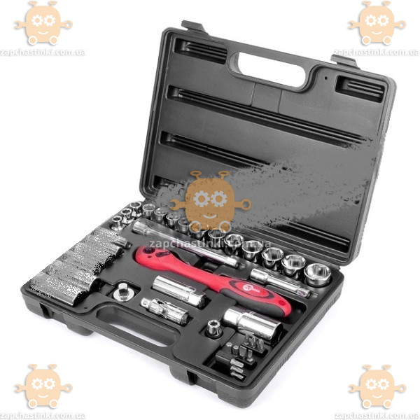 

Набор головок 1/2",1/4" 72шт с битами PROFI