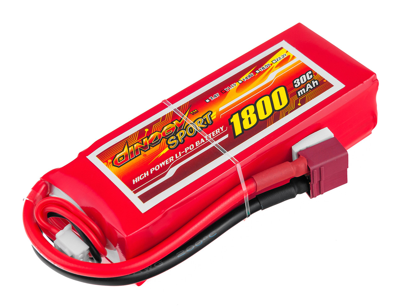 

Аккумулятор для радиоуправляемой модели Dinogy Li-Pol 1800 мАч 11.1 В 84x35x24 мм T-Plug