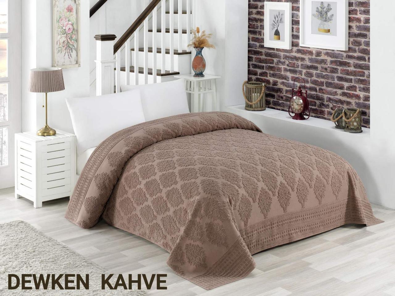 

Махровая простынь хлопок 150*220 (TM Zeron) 450г/м2 Dewken Kahve, Турция, Коричневый