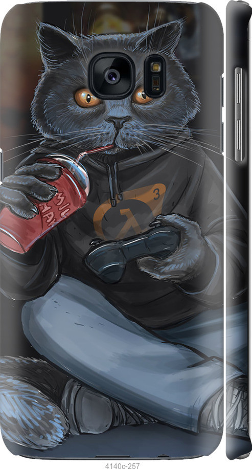 

Чехол на Samsung Galaxy S7 Edge G935F gamer cat "4140c-257-40275"