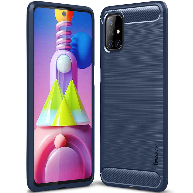 

TPU чехол iPaky Slim Series для Samsung Galaxy M51 Синий