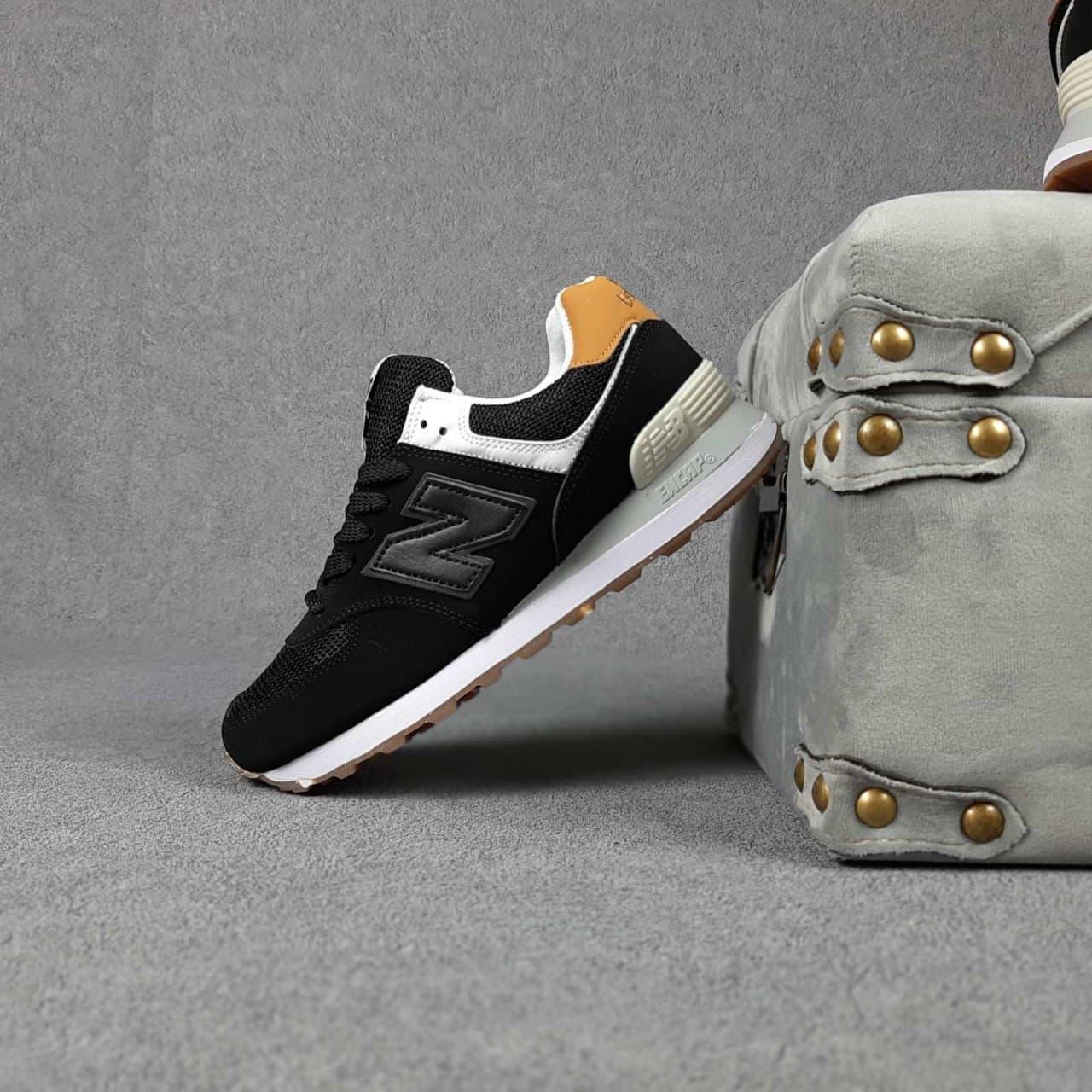 

Женские кроссовки в стиле New Balance 574 Чёрные 41, Черный