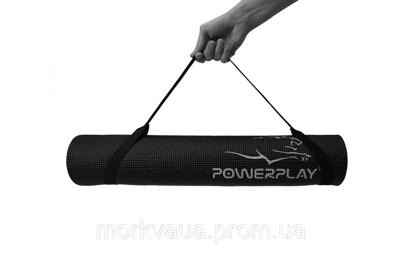 

Коврик для йоги и фитнеса PowerPlay 4010 Black SKL24-238262