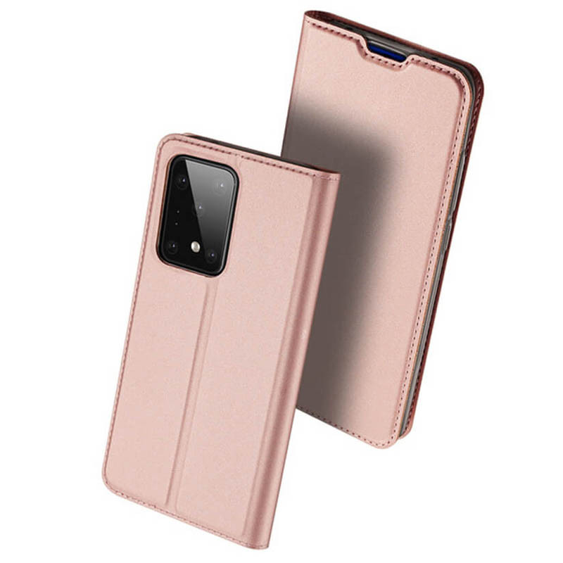 

Чехол-книжка Dux Ducis с карманом для визиток для Samsung Galaxy S20 Ultra, Rose gold