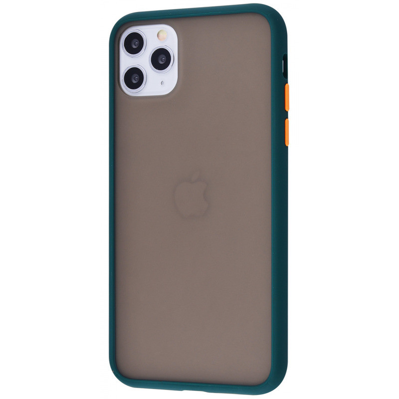 

Чехол Matte Color Case (TPU) iPhone 11 Pro (dark green orange)