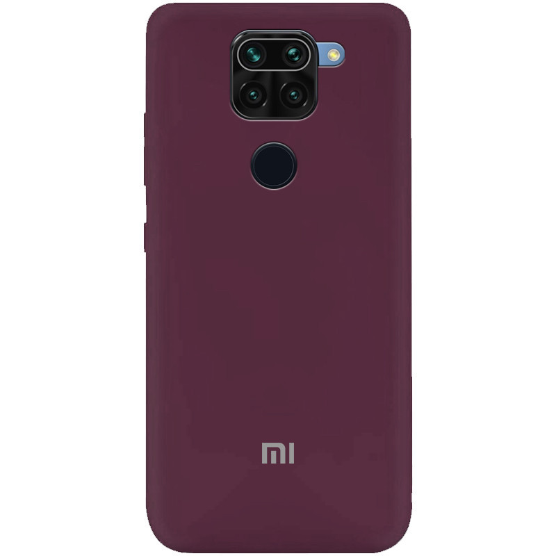 

Чехол Silicone Cover My Color Full Protective (A) для Xiaomi Redmi Note 9 / Redmi 10X, Бордовый / maroon