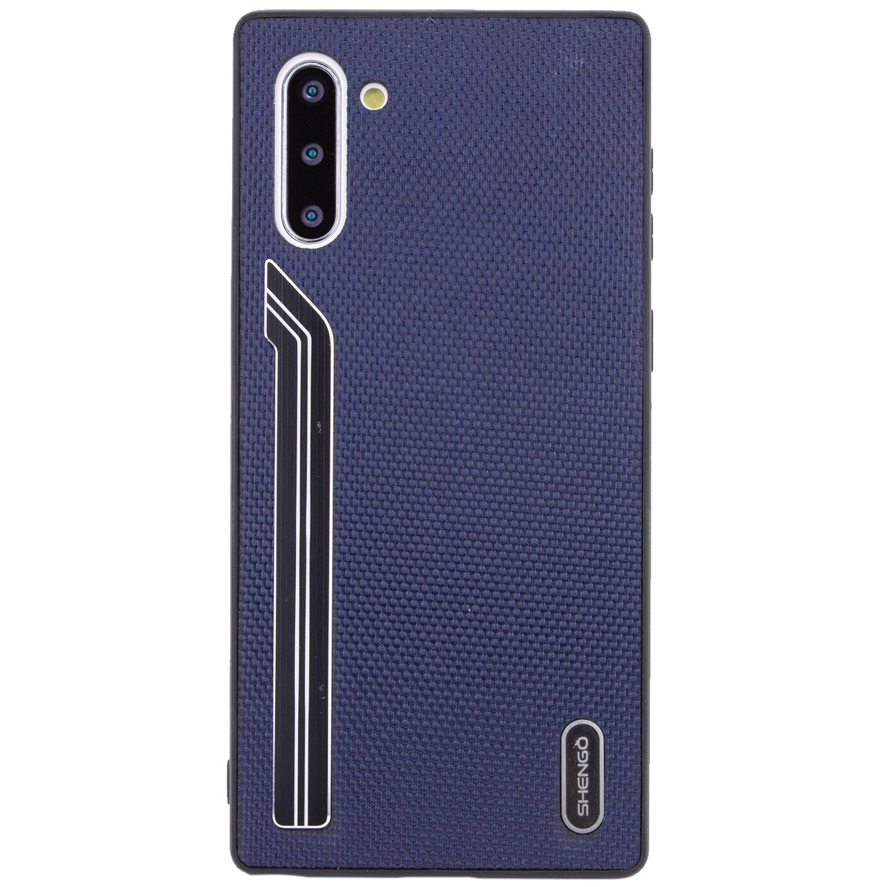 

TPU чехол SHENGO Textile series для Samsung Galaxy Note 10, Синий