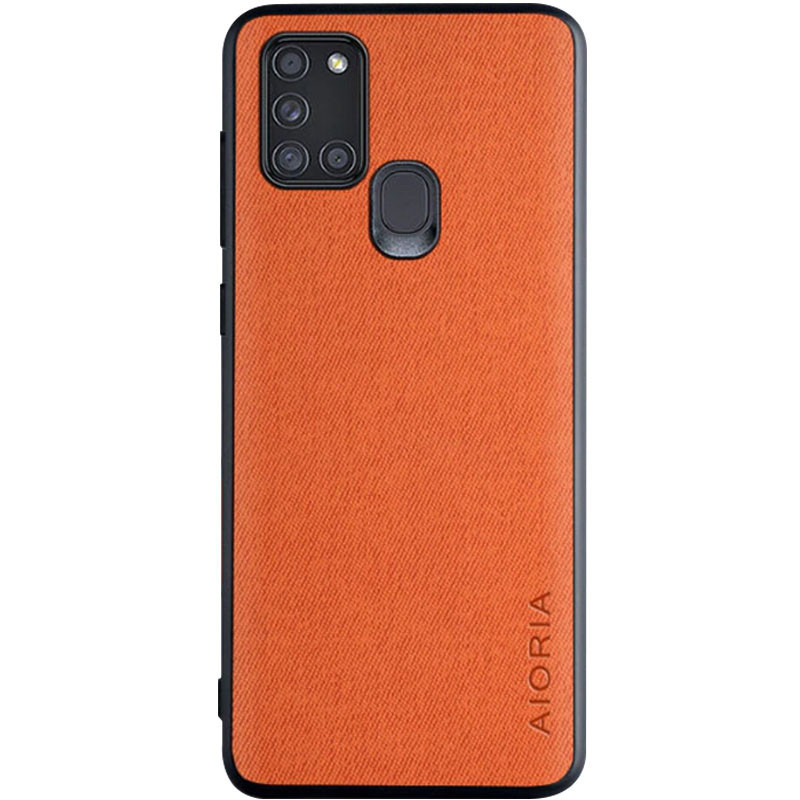 

Чехол AIORIA Textile PC+TPU для Samsung Galaxy A21s, Оранжевый