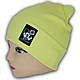 ОПТ Подвійна шапка трикотажна з одворотом і вушками для дівчинки, р. 50-54 (5шт/набір), фото 3