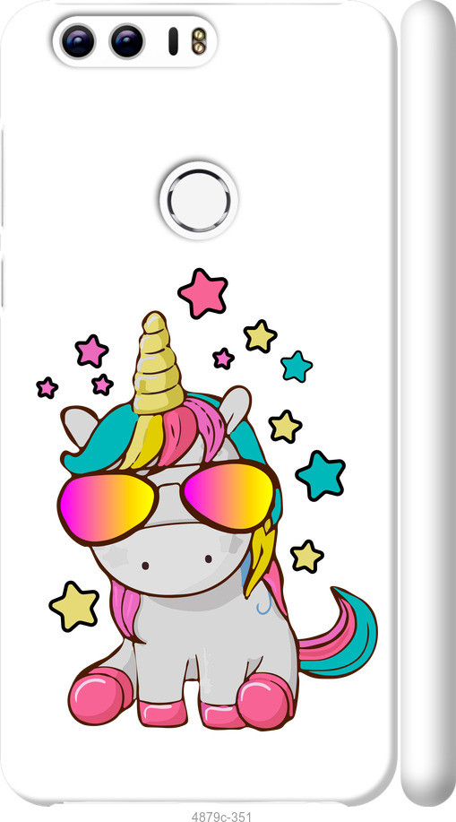 

Чехол на Huawei Honor 8 Единорог в очках "4879c-351-40275"