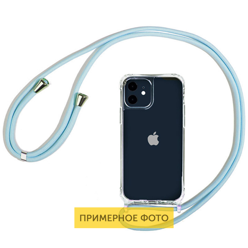 

Чехол TPU Crossbody Transparent для Apple iPhone X / XS (5.8"), Голубой