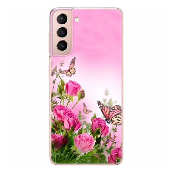 

Накладка для Samsung Galaxy G991 S21 Boxface Silicone Flowers (41709-up1000)