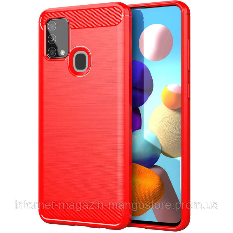 

TPU чехол Slim Series для Samsung Galaxy M21s, Красный