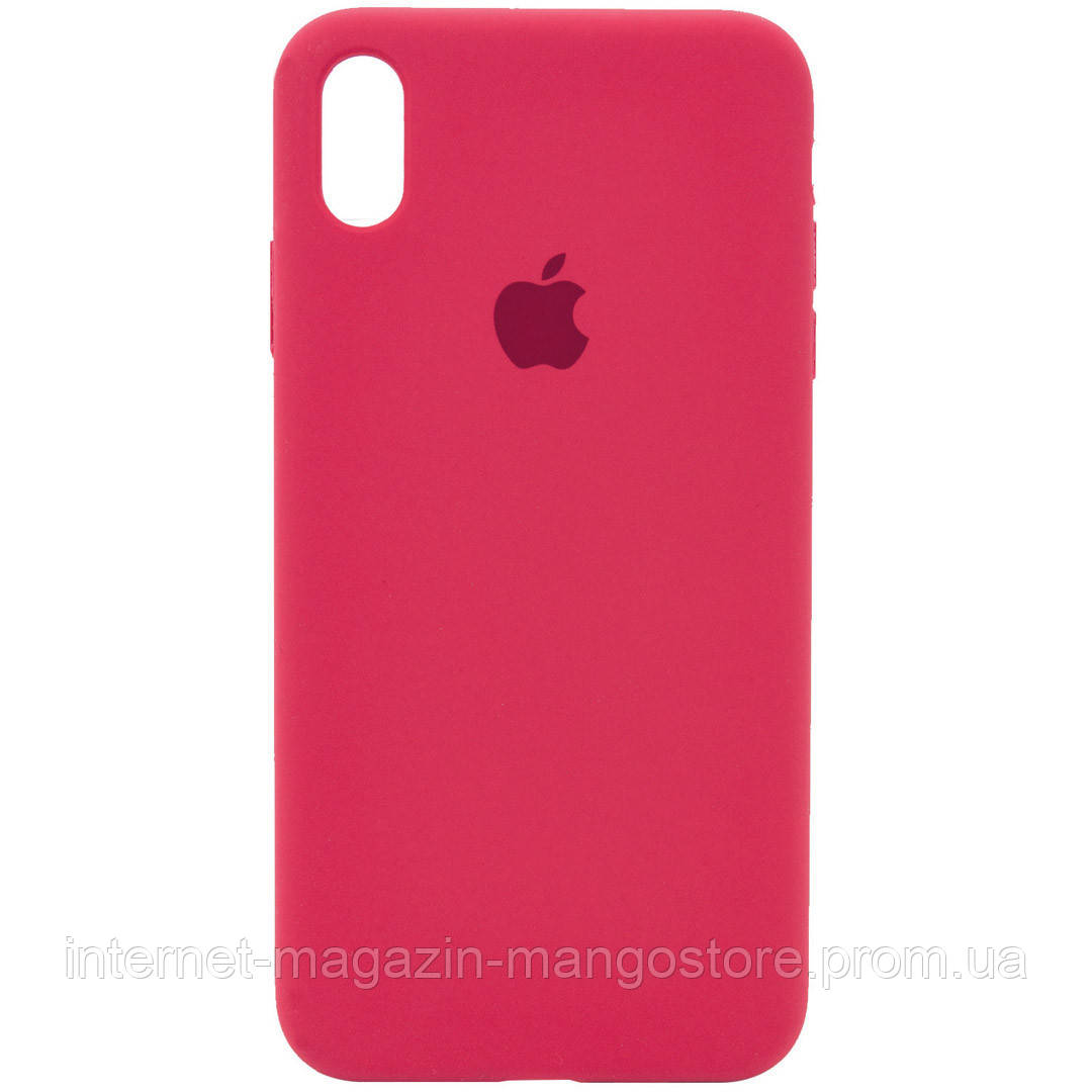 

Чехол Silicone Case Full Protective (AA) для Apple iPhone XS Max (6.5, Розовый / living coral