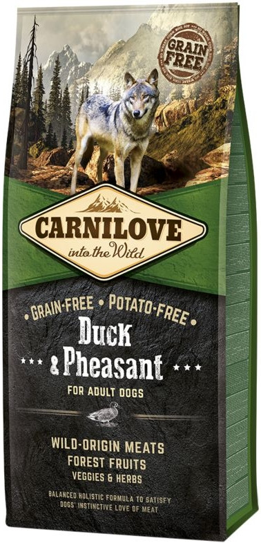 

Carnilove Duck & Pheasant for Adult Dogs Сухой корм с уткой и фазаном для собак 12 кг