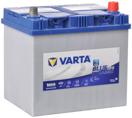 

Акумулятор Varta Blue Dynamic EFB 65Ah Ев (-/+) ASIA N65 (650EN) (д232*ш173*в225)