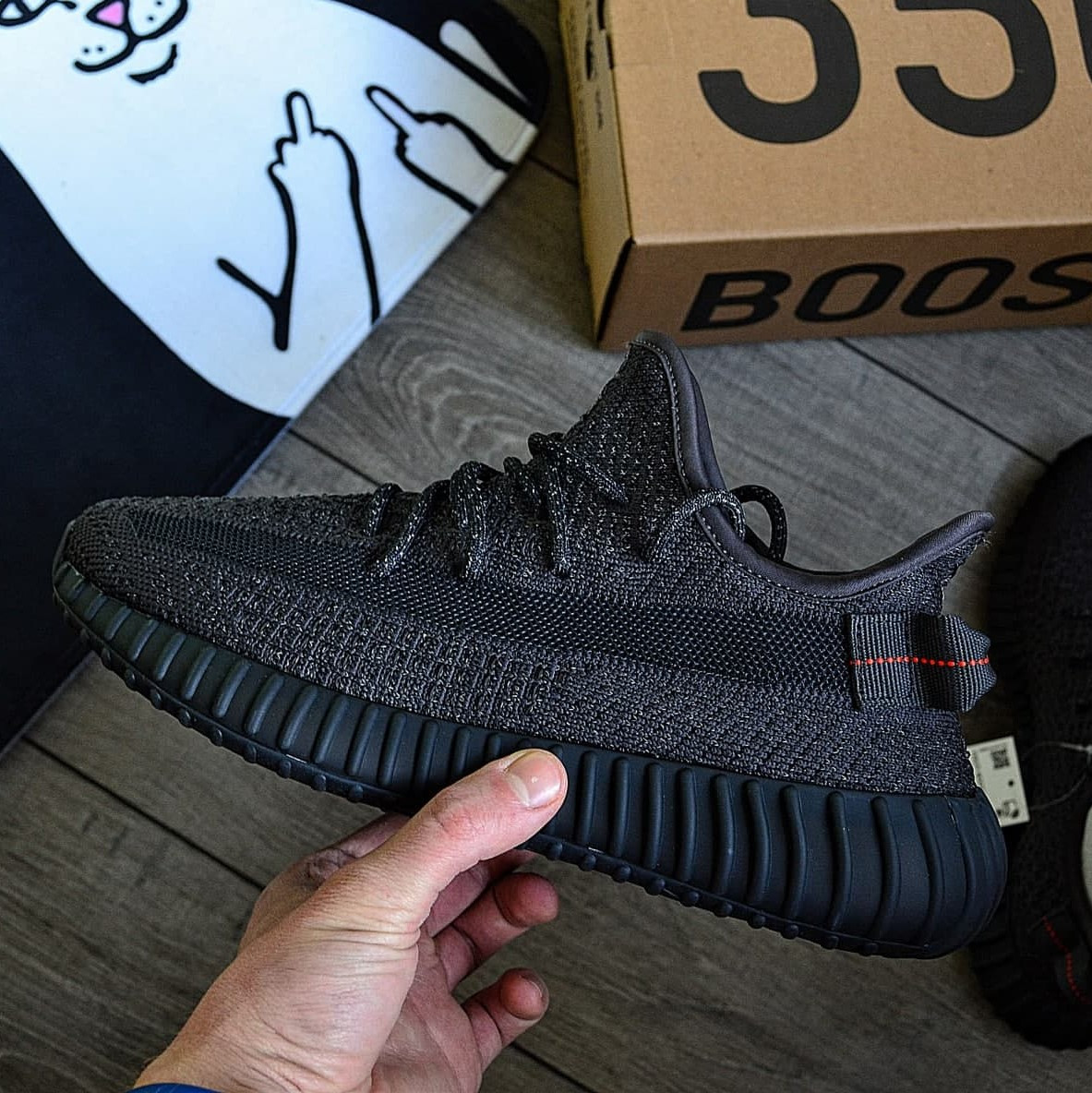 

Кроссовки Adidas Yeezy Boost 350 V2 Static Black Reflective 1в1 как Оригинал! ТОП (ААА+) 44