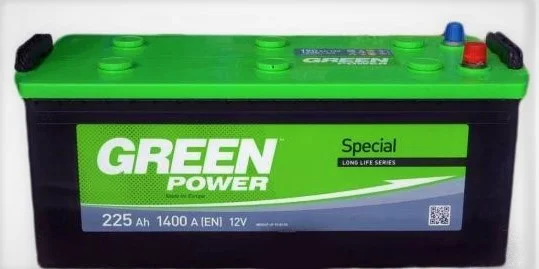 

Акумулятор GREEN POWER 225А боковая(+/-) (1400EN) (д518*ш275*в224)