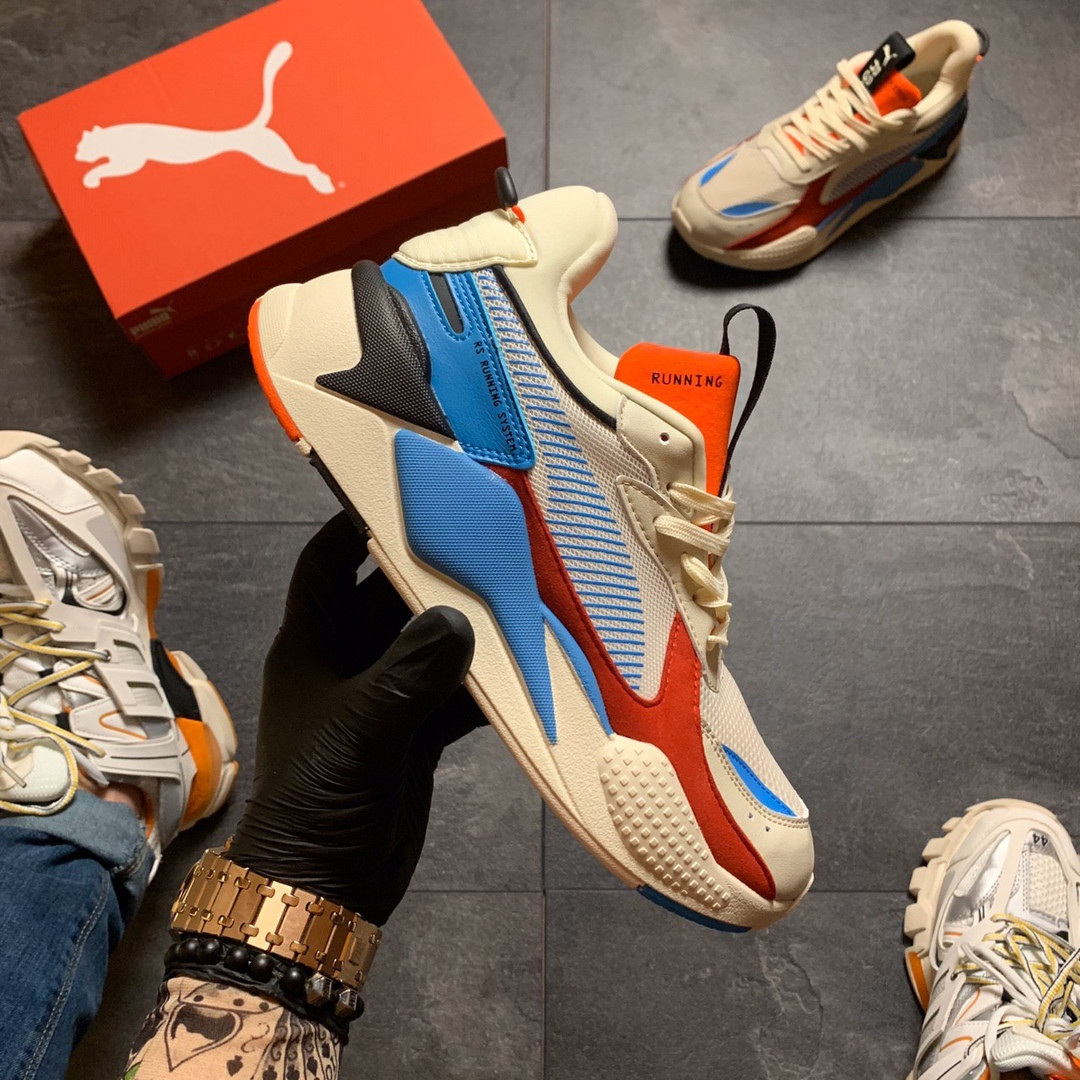 

Кроссовки мужские Пума Puma Rs-x Reinvention Cream Red Blue (Бежевый) 43