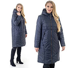 Женская демисезонная удлиненная куртка Li-112, р-ры 50-62