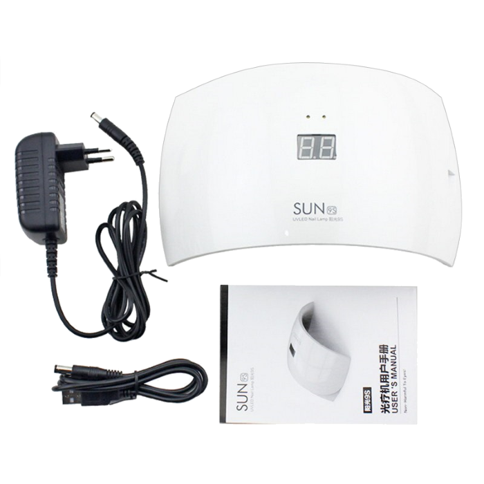 

Сушилка для ногтей SUN 9s UV LED Lamp - лампа для ногтей с lcd дисплеем, Белый