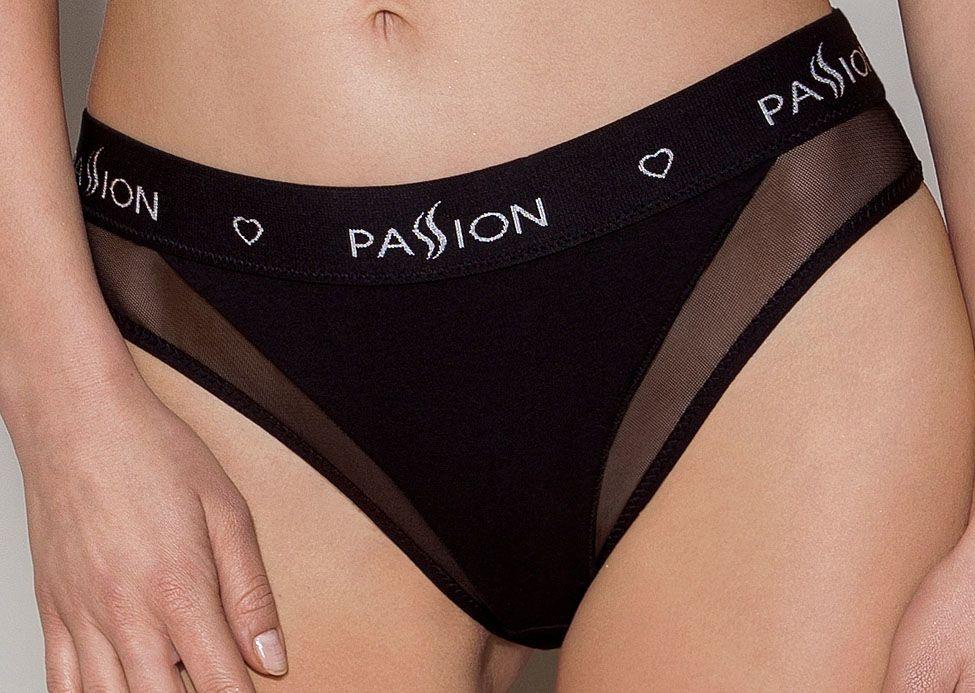 

Трусики с прозрачной вставкой Passion PS002 PANTIES black, size L