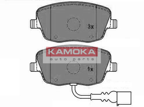 

Колодки тормозные передние VW Polo 02'->; Skoda Fabia 99'->; Seat Ibiza IV 02'-> (KAMOKA). JQ1013324