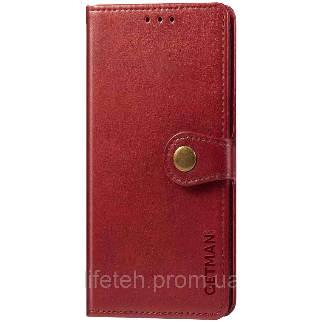 

Кожаный чехол книжка GETMAN Gallant (PU) для Oppo A52 / A72 / A92, Красный