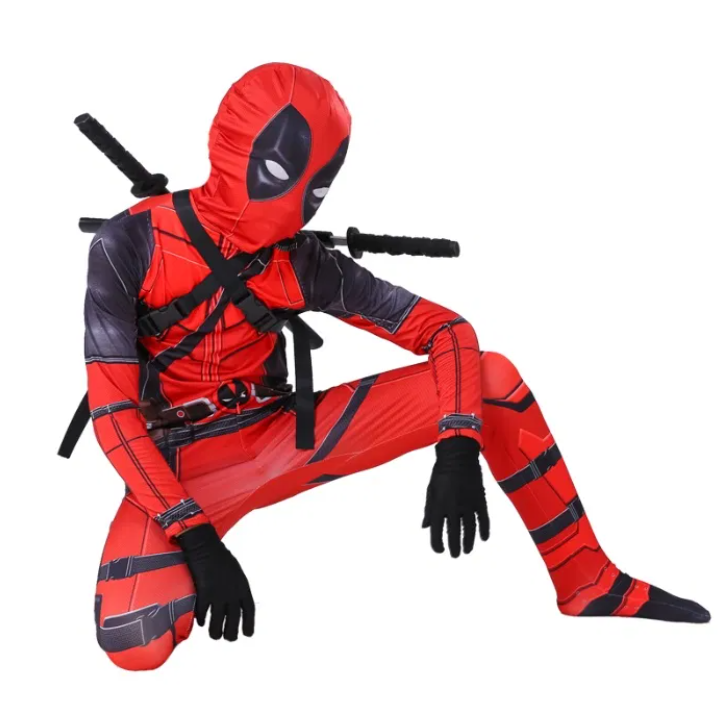 

Костюм Дэдпул Deadpool детский, материал спандекс XXL (140 см-150 см) Aurora