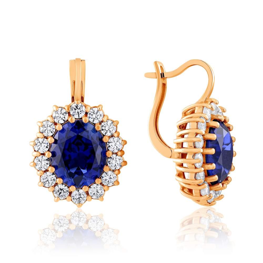 

Серьги с сапфирами и камнями SWAROVSKI Zirconia ,С4200SWКСПФ edem