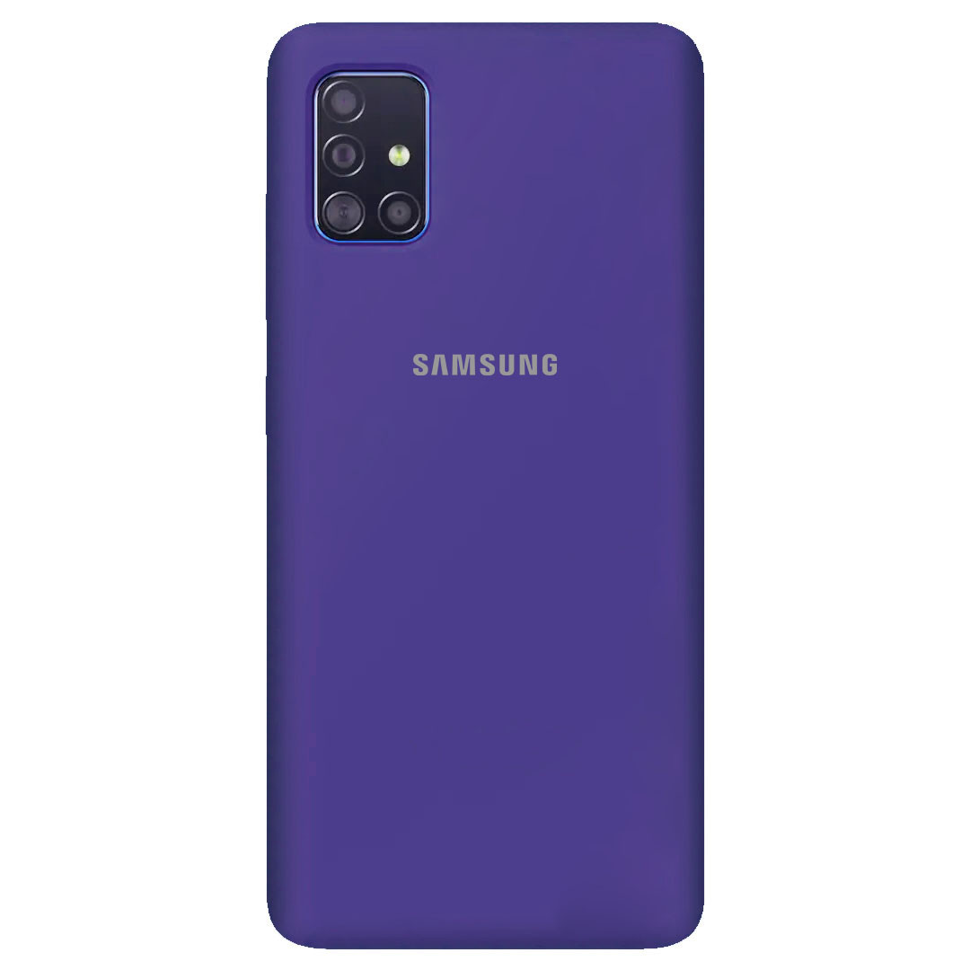 

Cиликоновый оригинальный Soft Touch чехол для Samsung A51 Фиолетовый / Purple