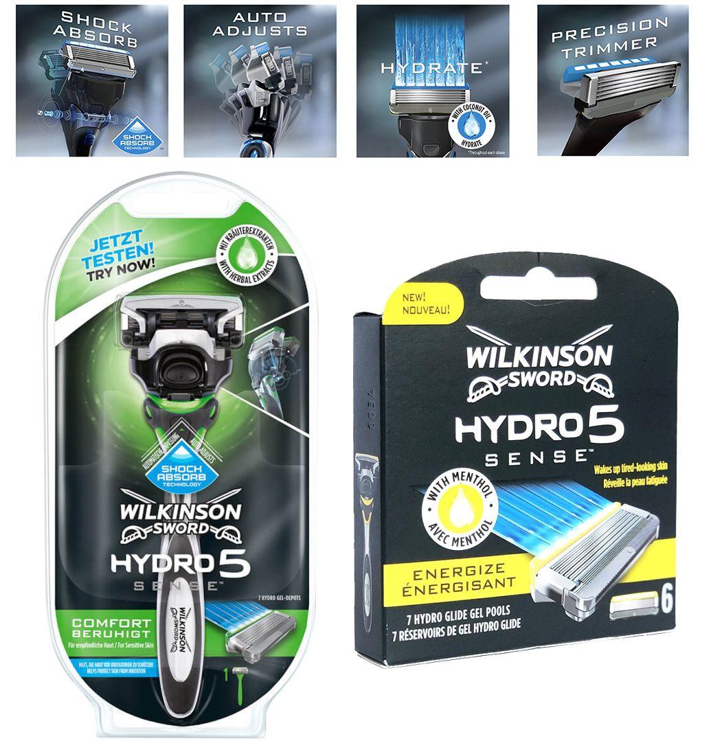 

Станок Wilkinson Sword Hydro 5 Sense Comfort Beruhigt + 6 кассет Wilkinson Sword Hydro 5 Sense Energize