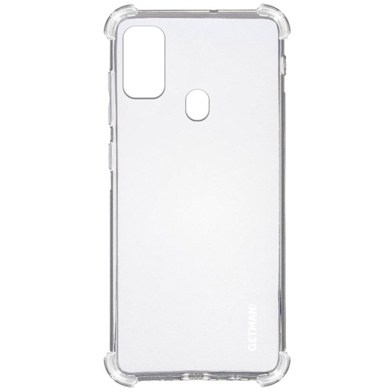 

Защитный чехол GETMAN Ease logo усиленные углы для Samsung Galaxy M30s / M21, Прозрачный / transparent