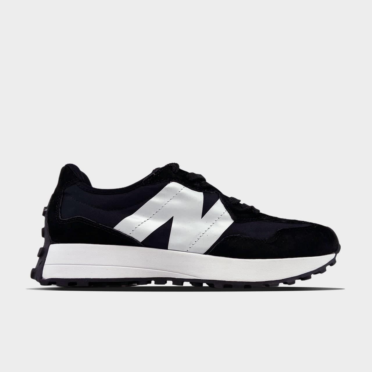 

Мужские кроссовки New Balance 327 черные белые 46, Черный