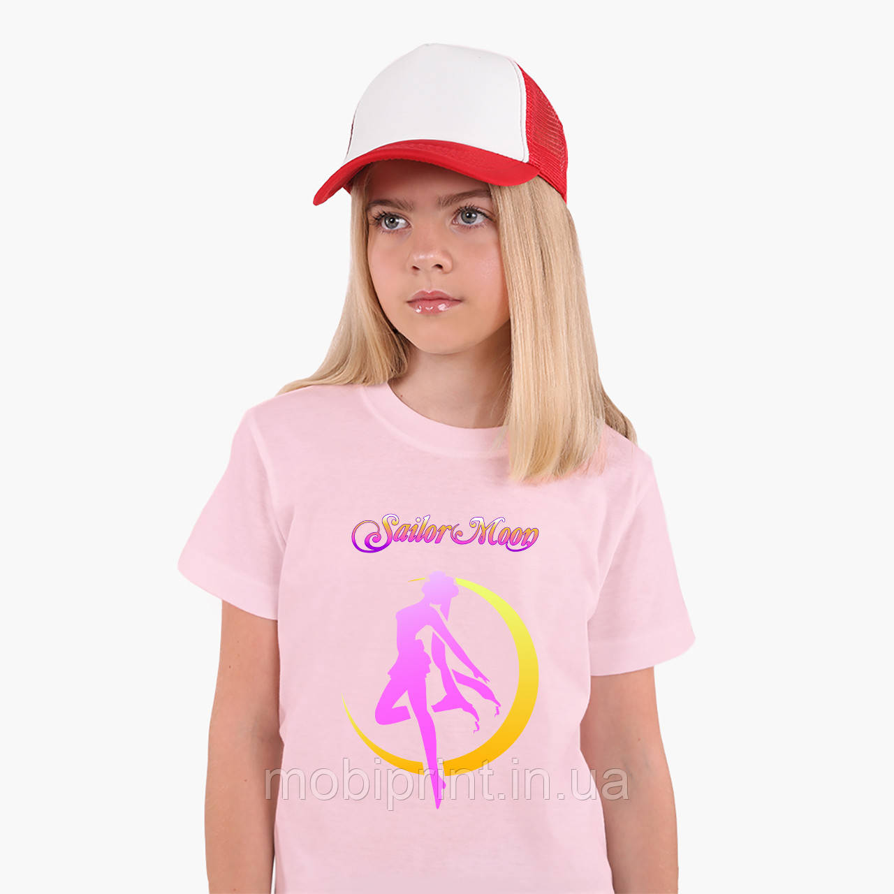 

Детская футболка для девочек Сейлор Мун (Sailor Moon) (25186-2658-PK) Розовый 134