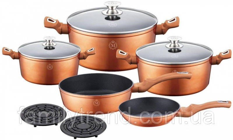 

Набор посуды 10 предметов Copper Touch Line Meisterklasse MK-1014