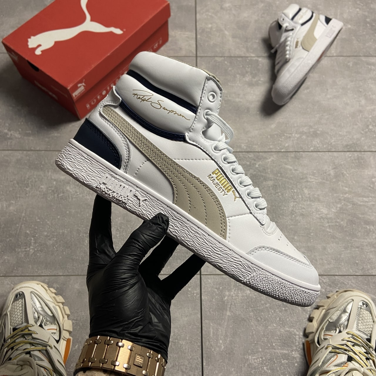 

Кроссовки Puma Majesty Ralph Sampson White 42, Разноцвет