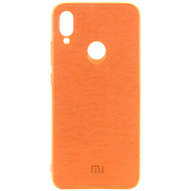 

TPU чехол Textile Logo для Xiaomi Redmi 7, Оранжевый