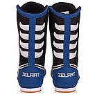 Обувь для Бокса Боксерки замшевые Zelart Boxing BO-2299 размер 37 Blue-Black-White, фото 4