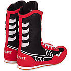 Обувь для Бокса Боксерки замшевые Zelart Boxing BO-2299 размер 41 Red-Black-White, фото 3