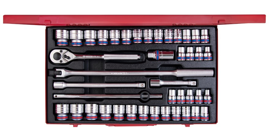 

Набор головок 1/2" 43 ед. 12-ти гранные,короткие, дюймовые+метрические